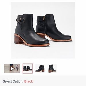 Clark’s Booties-Black Leather Size 7.NEW IN BOX